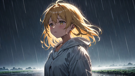 雨中少女