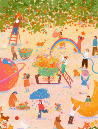 年轻人户外一起采摘星星庆祝生活