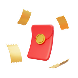 红包利是封活动优惠券返现3D