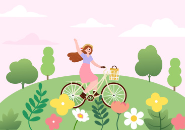 春天高清矢量插画