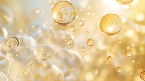 美妆精华胶原蛋白分子3d效果