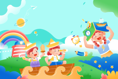 儿童节矢量插画