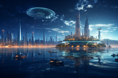 海洋中的未来城市