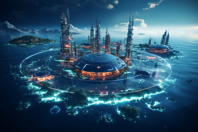 海洋中的未来城市