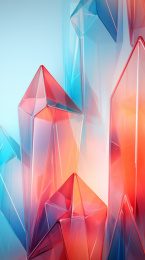 几何晶体的数字艺术展示