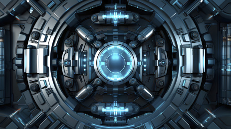 数码科技机械镜头齿轮抽象图形海报网页背景