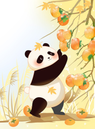 熊猫二十四节气全套之霜降