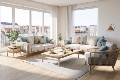 宜家风格的现代简约客厅