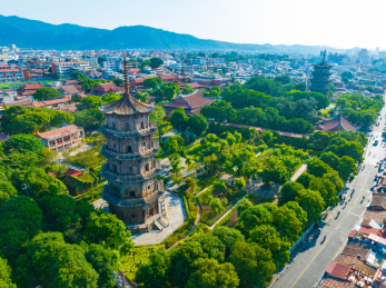 福建泉州大开元寺清晨美景