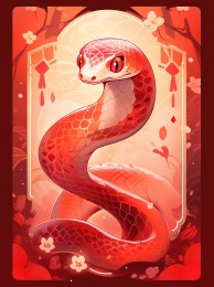 蛇年插画