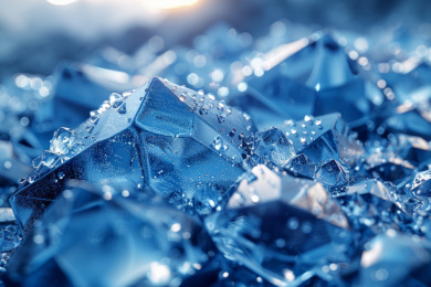 蓝色晶体的微观世界