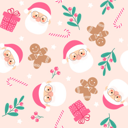 手绘卡通圣诞节装饰图案