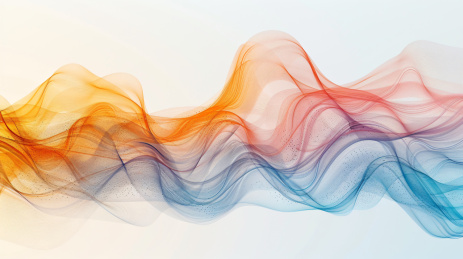 流动的曲线科技背景