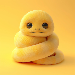 3D卡通可爱动物毛绒玩具十二生肖蛇