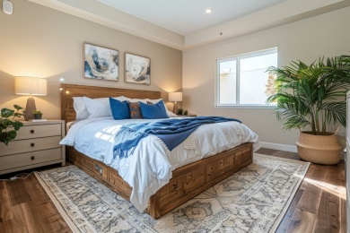 现代卧室平台床