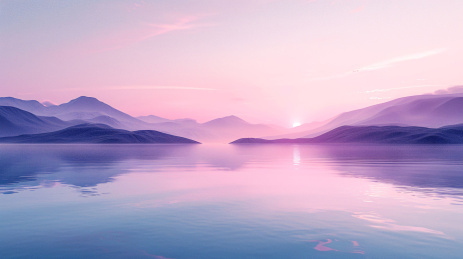 抽象柔和粉色平静的渐变波流体抽象背景