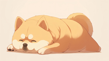 呆萌秋田犬