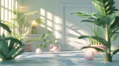 3d清新玩具风卡通背景