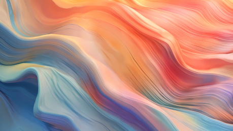 柔软顺滑的布料彩虹色的背景