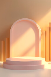 3d商务风电商展台背景