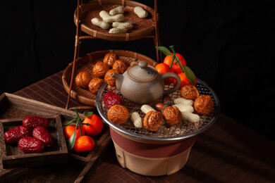 围炉煮茶场景图