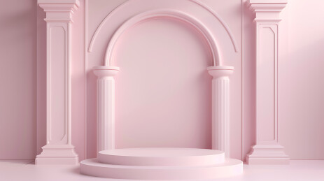 极简风电商展示台背景