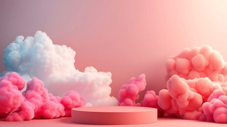 双十一电商展示台背景