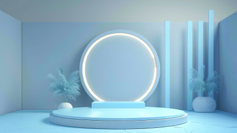 电商展示台背景