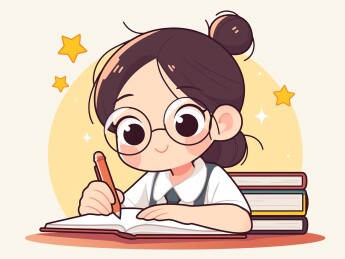 一名在考试答题的学生