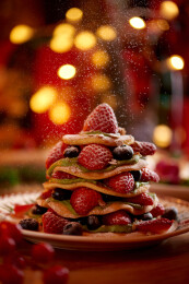 圣诞食物晚餐餐桌食物