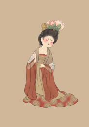 簪花仕女图其一