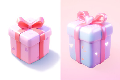 3d立体 卡通图标 礼物盒子
