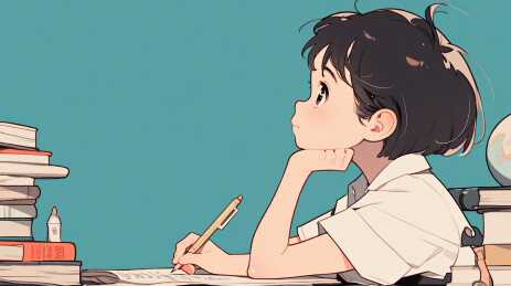 学生在认真学习