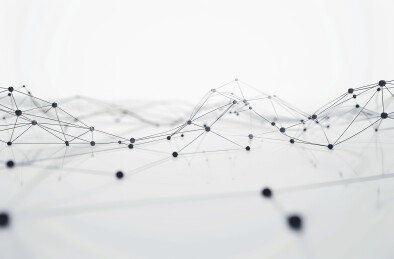 白色背景下抽象图案的特写镜头