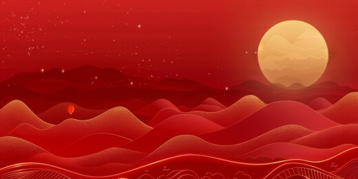 中国风抽象山水