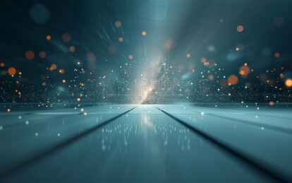 由射线和粒子构成的未来科技背景