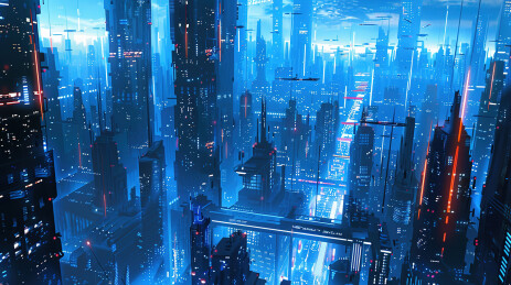 城市风光大数据概念