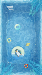 3D清凉企鹅泳池