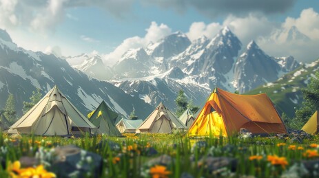 野营帐篷素材图片