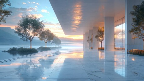 现代简约建筑场景