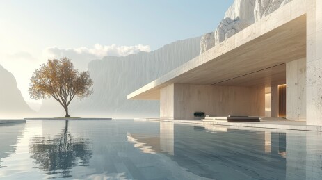 现代简约建筑场景