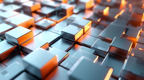 立方体组合的3D背景