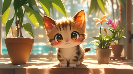 一只可爱的小奶猫