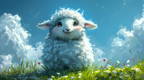 可爱小羊