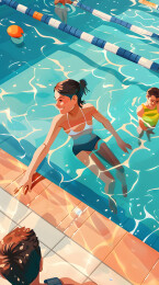 体育运动游泳泳池