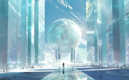 站在城市道路上的人