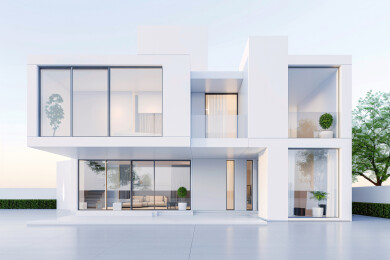 3d渲染现代房屋房地产商业房子房价插图