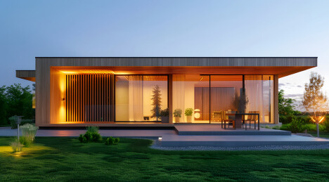 现代别墅建筑背景