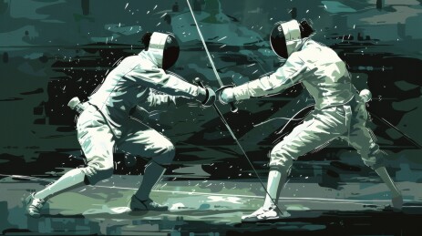 击剑体育运动背景