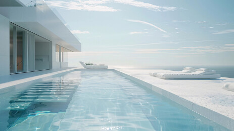 现代虚拟别墅背景